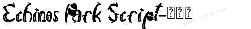 Echinos Park Script字体转换